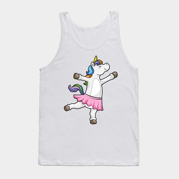 Unicorn is dancing at the ballet Tank Top by Markus Schnabel